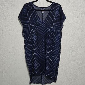 Old Navy Womens Babydoll Y2K Sheer Tunic Cover Up Top Size S Nautical Beachy